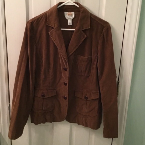Talbots brown corduroy blazer