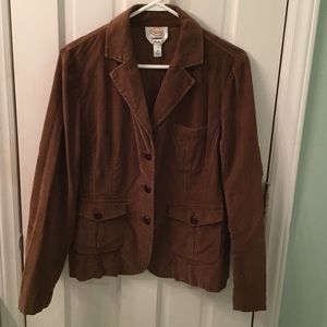 Talbots brown corduroy blazer