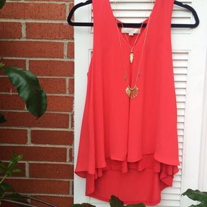 Ann Taylor LOFT Sleeveless Chiffon V-neck