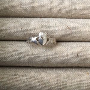 Silver Claddagh ring