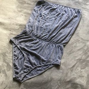 American Apparel gray tube top bodysuit large