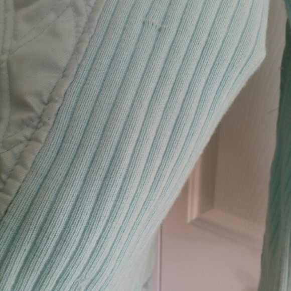 🐚Baby Ice Blue Quilted/Knit Jacket HOST PICK!🐚 - Picture 3 of 6
