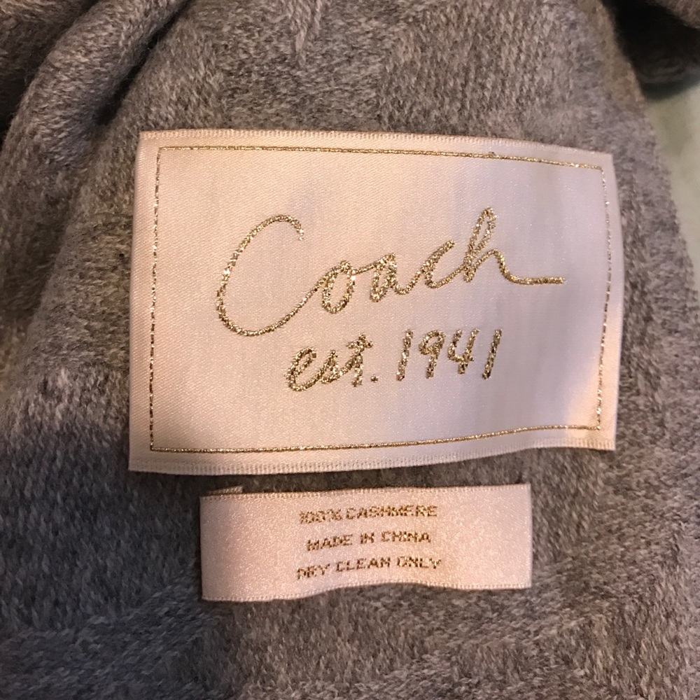 Vintage Y2K Authentic Coach Classic cashmere scarf - Picture 2 of 4