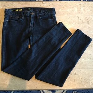 J. Crew Toothpick dark blue skinny jeans- like new