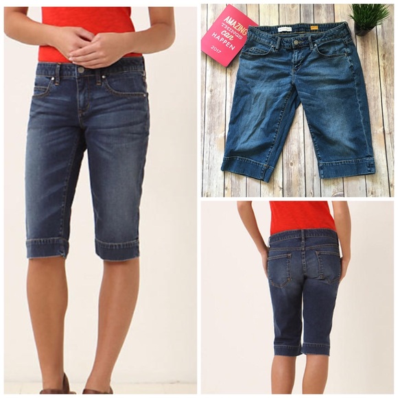 low rise bermuda shorts
