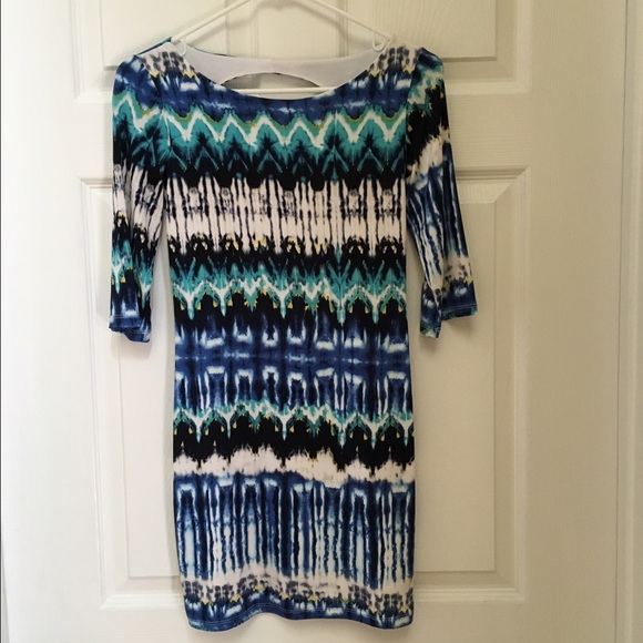Mod Mini Open Back Stretch Dress NWOT