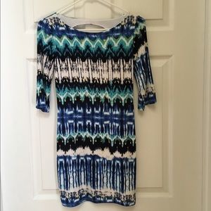 Mod Mini Open Back Stretch Dress NWOT