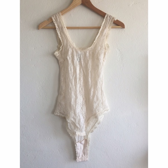 UNWORN Stretch lace bodysuit