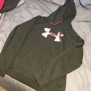 Under armour hoodie hot pink/hunter green
