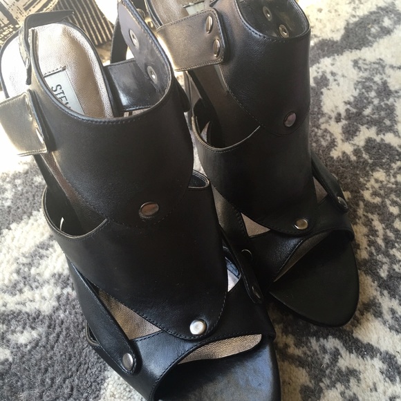 Black Leather heels