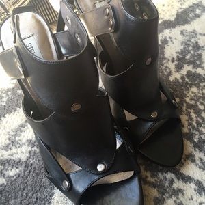 Black Leather heels