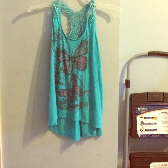 Blue tank top