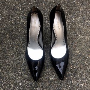 BCBGirls Black patent leather heels