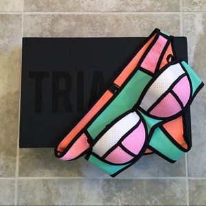 Worn ONCE Triangl Bikini - Poppy - Flamingo