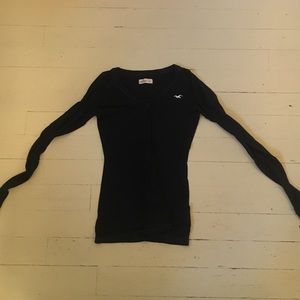 Long sleeve navy vneck from Hollister