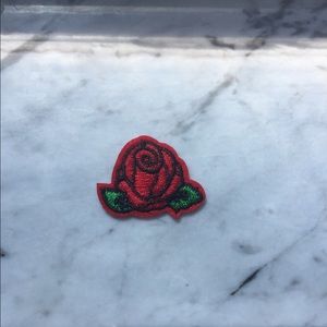 Rose iron on patch
