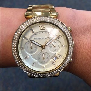 Gold Michael Kors women's watch