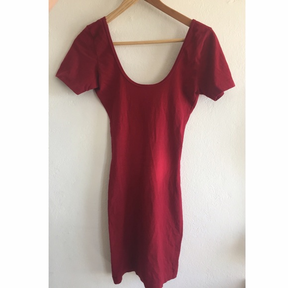 AA Low-back bodycon minidress