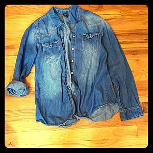 Jean button up