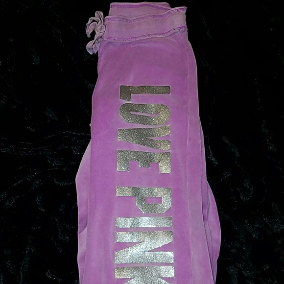 PINK Victoria's Secret purple baggy soft sweats