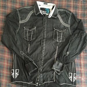 Long sleeve Roar button-up shirt