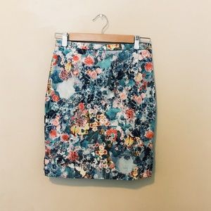 H&M Floral Pencil Skirt