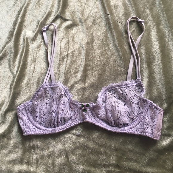 Sexy cute purple lace bra!