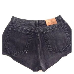 Calvin Klein vintage cut off denim shorts