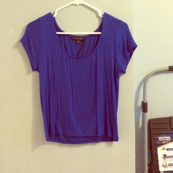 Royal blue crop top