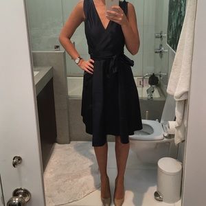 Diane von Furstenberg Navy Silk Dress