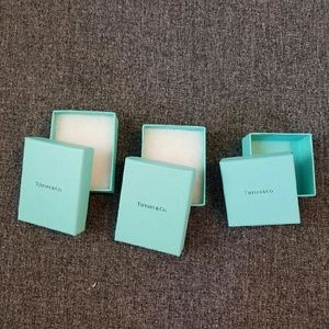 Tiffany & Co. Empty jewelry boxes.