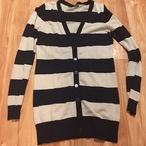 Striped Long Cardigan