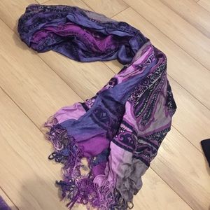 Brand new purple and blue scarf