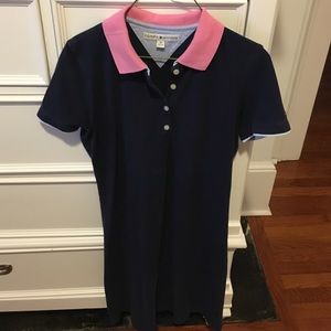 Women's navy collared dress