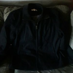 Black Mens P coat made by Calvin Klein