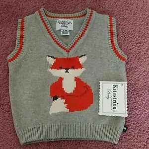 Cute fox vest 3-6m