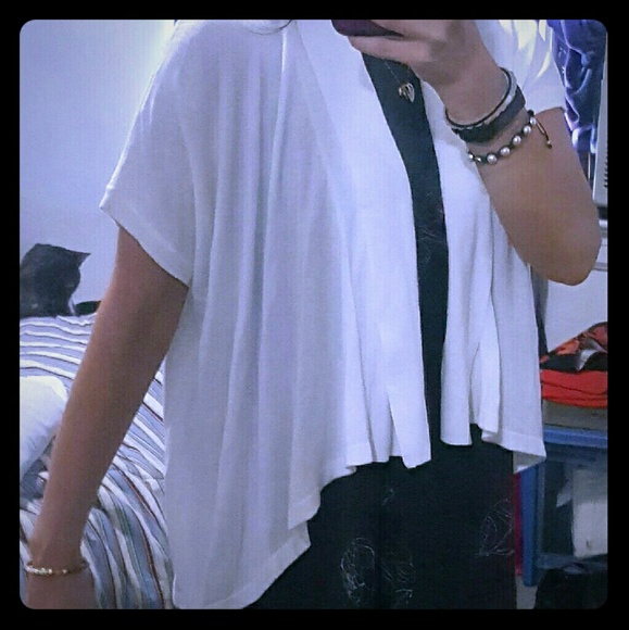 The Loft Ivory Draped Cardi