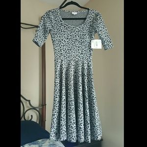 Lularoe Nicole Leopard Print Dress