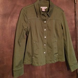 Jacket very cute-rhinestone accent on buttons Sz M