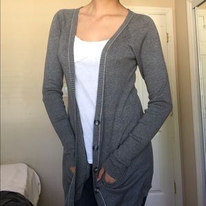 Long Gray Cardigan