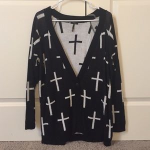 Cross cardigan