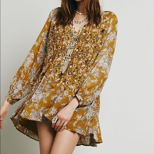 Free People Lucky Loosey Swing Dress