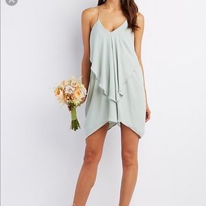 Mint Green Draped Dress