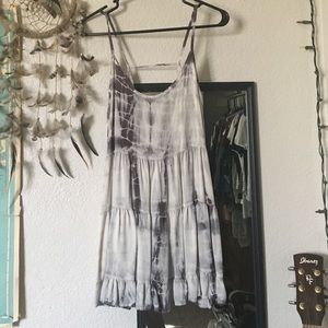 Tie dye backless dress