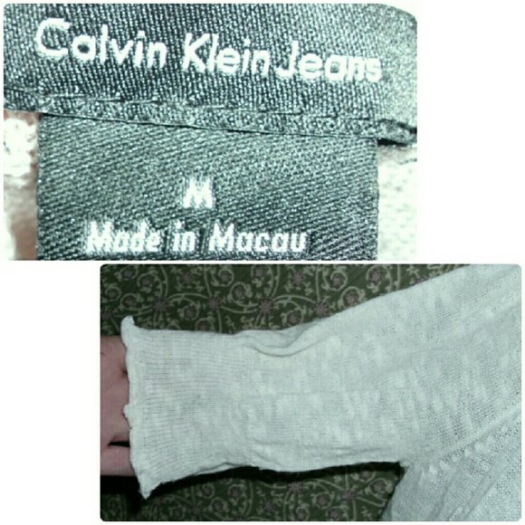 🆑CALVIN KLEIN TRANSPARENT KNIT TOP - Picture 4 of 4