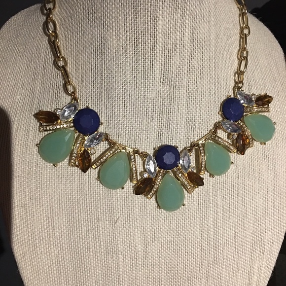 Mint Tortoise collar necklace