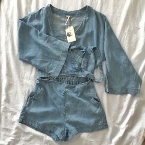 NWT Free People Rarebird Wrap One Piece XS