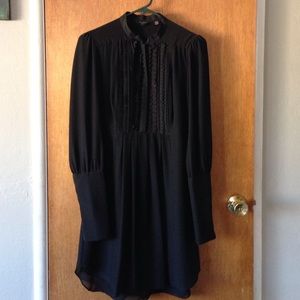 Ted Baker London faux-chiffon LBD