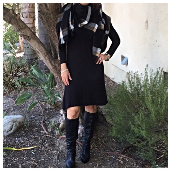 Dresses & Skirts - Black rayon knit dress LOWEST NO OFFERS
