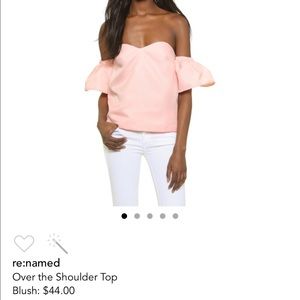 Re:named peach color shoulder off top